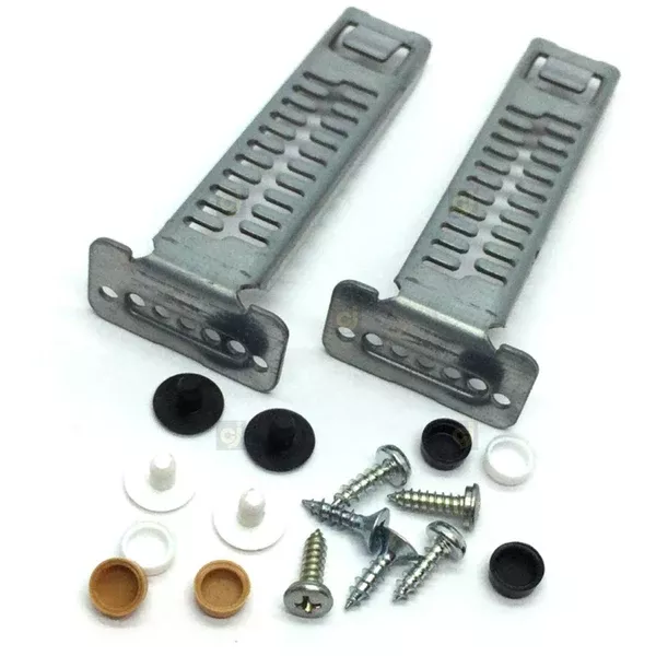Bosch 00612653 Dishwasher Kick Panel Bracket 2 Pcs W/Screws