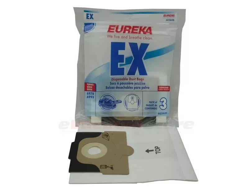 Eureka Style EX Vacuum Bags Genuine 3 pack