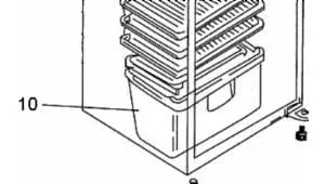 Mitsubishi Refrigerator Vege Bin Drawer - KIEM42405