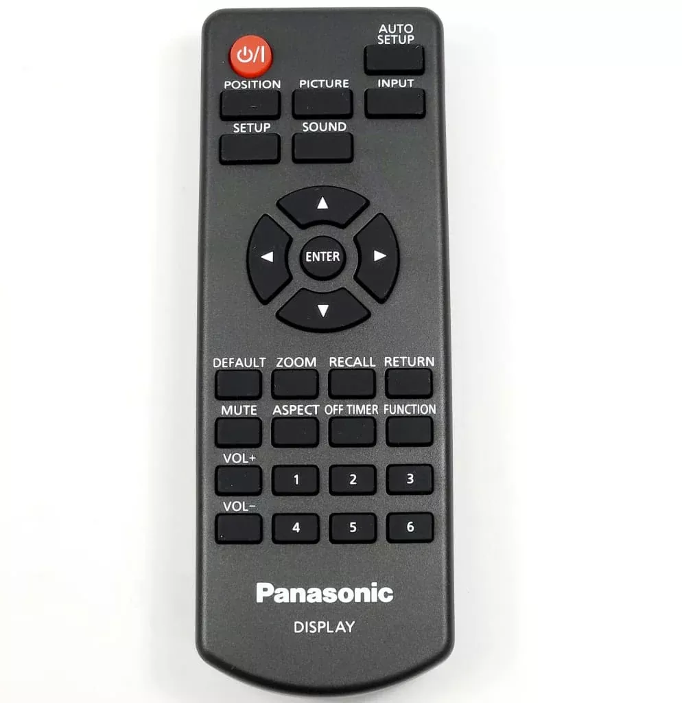 Panasonic Display Remote Control - N2QAYA000099