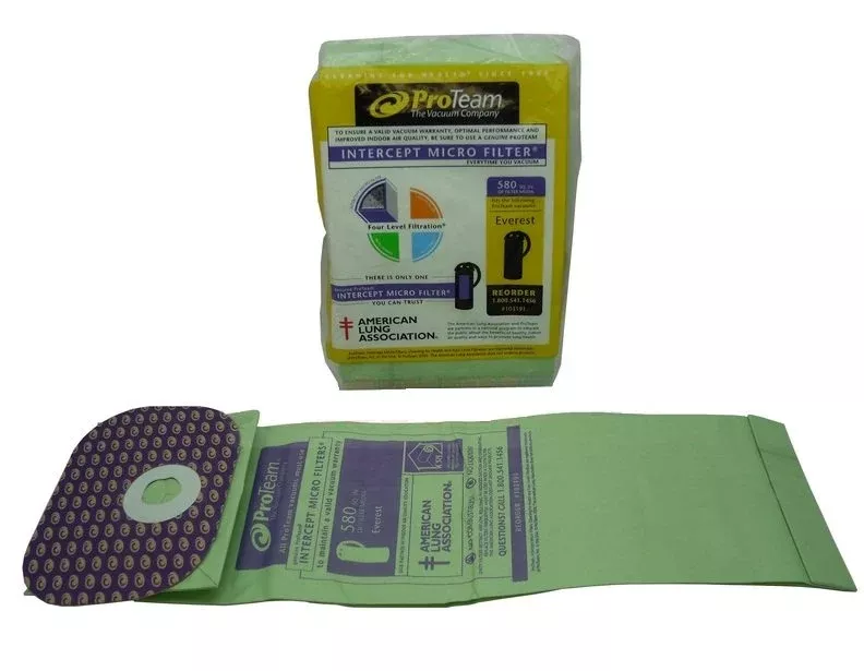 ProTeam Everest Micro Filter Vacuum Bags - 10 Bags