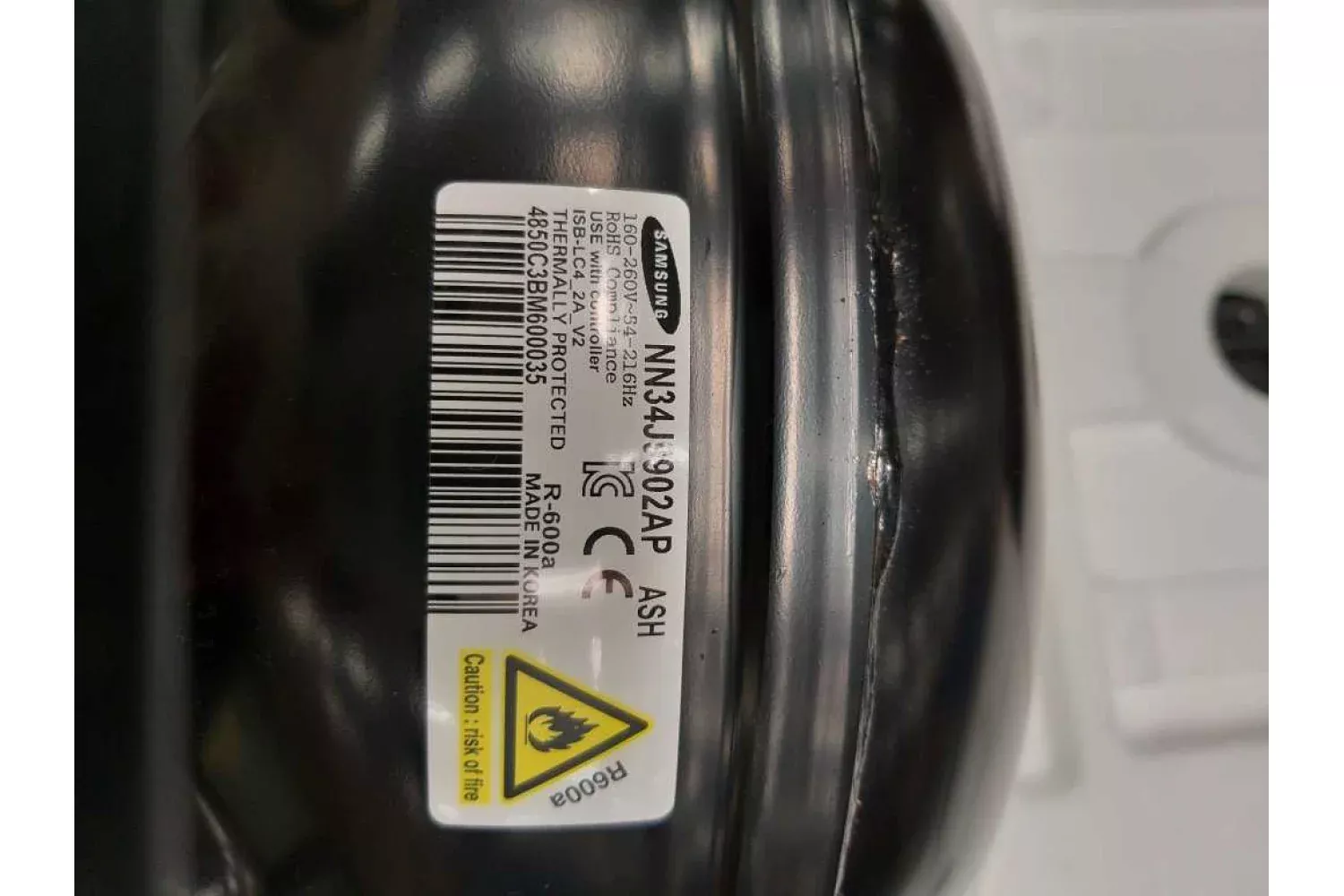 Samsung Refrigerator Compressor R-600A - NN34J9902APASH
